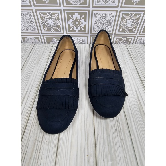 Kim Rogers Navy Tassled Ballet Flats- Estimated Retail- $75 - Picture 1 of 5